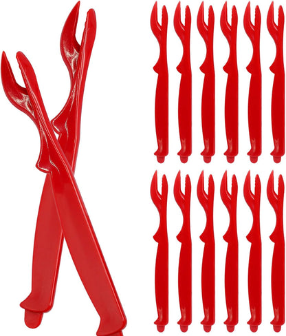 6PCS Crab Legs Crackers, Red
