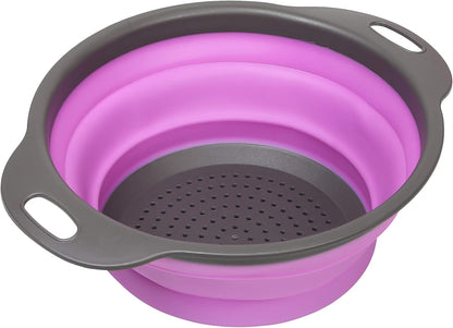 10 PCS Collapsible Kitchen Silicone Over the sink Strainer, Colander, Mixing Bowl, Cutting Board, Measuring Cups Set