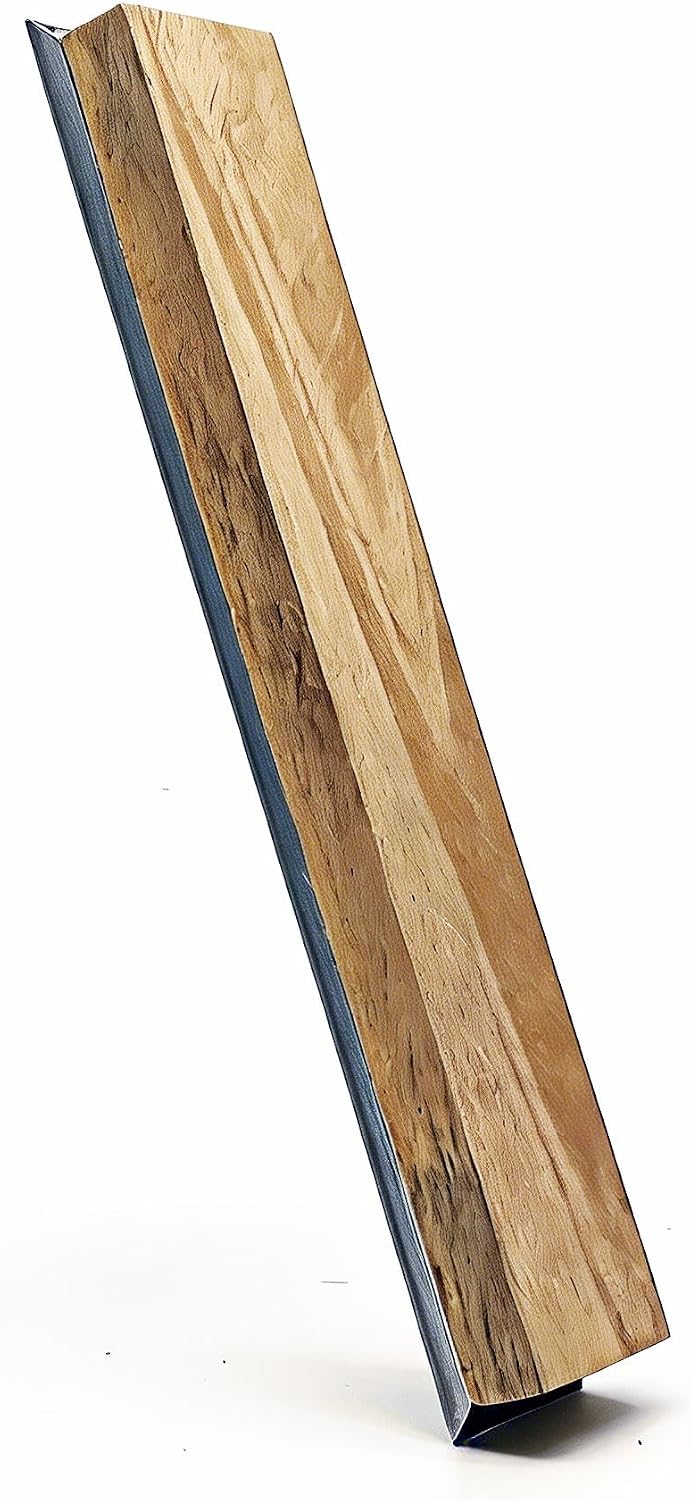 Oak Wood Honing Plate Knife Shapening Polishing Stone for Guided Sharpening System, Double-Polished Wood withAluminum Base for Knife Deburring & Polishing (Oak)
