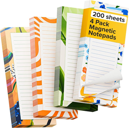 Dry Erase Magnetic Labels - Reusable Sticky Notes - Notepads for Refrigerator - Dry Erase Magnet Sheets - Blank Magnet Stickers to Write On - Magnets for Whiteboard Classroom Fridge