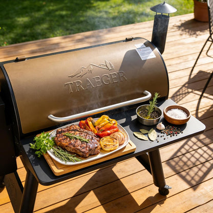 Upgraded Grill Table for Weber Kettle 22"/18"/26", Master Touch 22", Smokey Mountain, Recteq Pellet Grill RT-B380, Prep Station with Cutting Board, Basin, 4 Hooks, Shelf for Weber Kettle Accessories