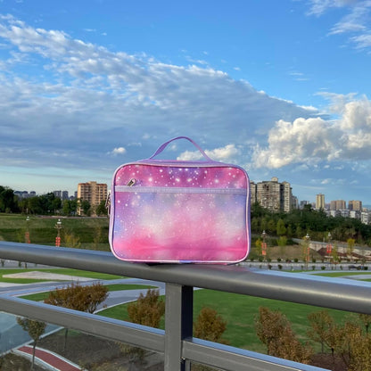 Kulle Space Lunch Box for Kids, Insulated Lunch Bag for Boys, Large Capacity Thermal Tote for School, Office, Daycare - Rocket Design, Washable & Leakproof