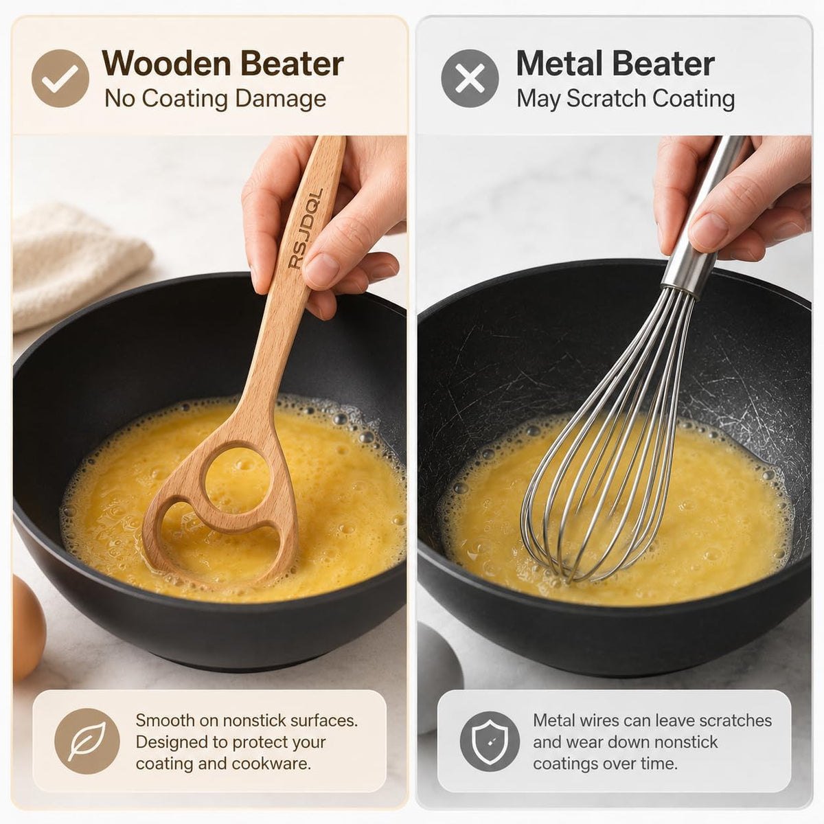 Wooden Danish Dough Whisk for Sourdough &Bread, One-Piece