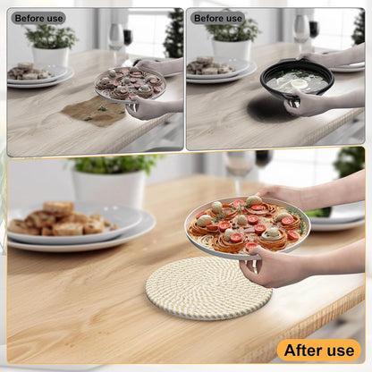 7" Trivets for Hot Dishes, 6 Pack Trivets for Hot Pots and Pans