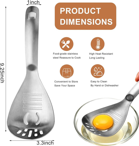 5 in 1 Multifunction Cooking Spoon - 18/8 304 Stainless Steel Slotted