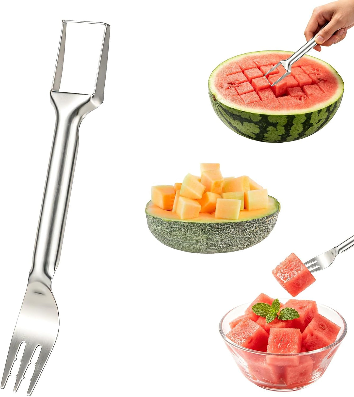 Watermelon Cutter Slicer, Stainless Steel Fruit Cutter Slicer Tool