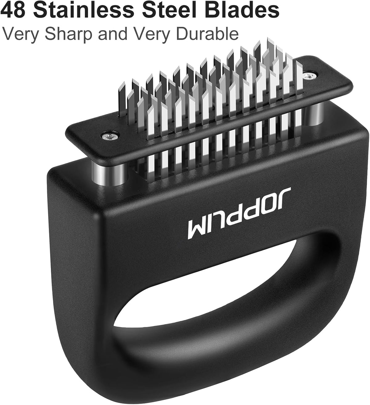 Meat Tenderizer, With 48 Stainless Steel Ultra Sharp Needle Blades
