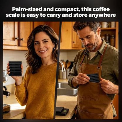 Pro Mael Espresso Coffee Scale with Auto Timer, 2kg/0.1g, Pour Over, Black
