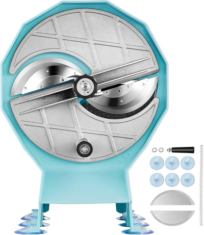 VEVOR Manual Vegetable Fruit Slicer, 0-0.5"/0-12mm Thickness Adjustable Commercial Slicer Machine, Stainless Steel Food Cutter Slicing Machine with 2 Spare Blades, for Potato, Cucumber, Lemon, Tomato