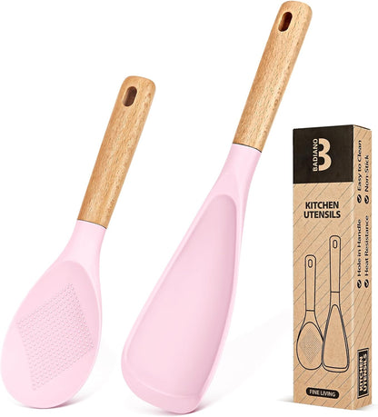 Badiano Cooking Spoon and Rice Scooper for Nonstick Cookware,Multi-function