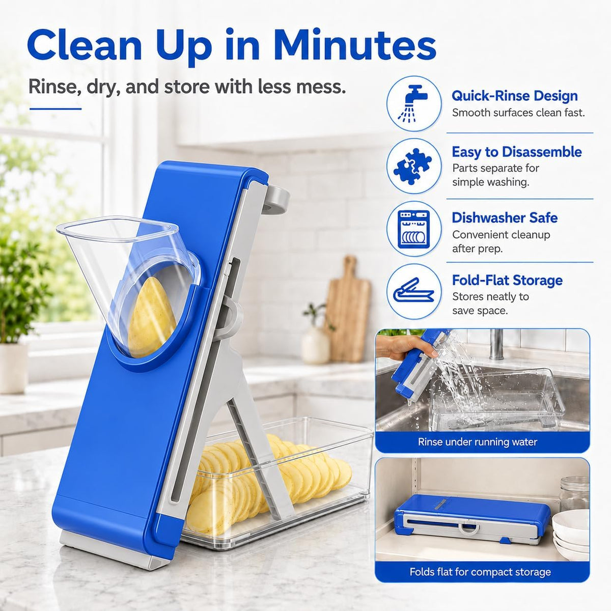 Mandoline Slicer for Kitch,Bigger Size,Adjustable Vegetable Slicer