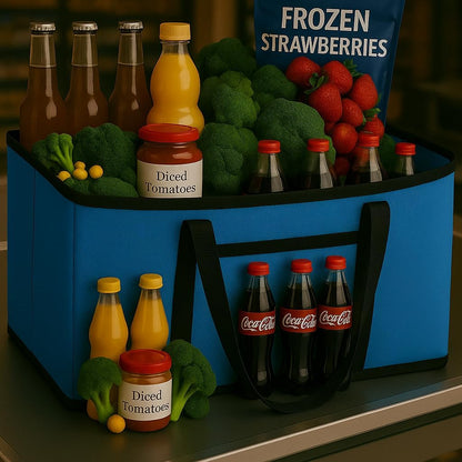 musbus Extra large XXXL Insulated Food Delivery Bag Cooler Bags Keep Food Warm Catering Therma Catering Bag for doordash 22x14x13 Cooler Bags Therma Shopper hot warming RED Pizza BLACK