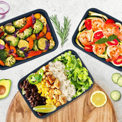 Bentgo Prep - 20-Piece 1-Compartment Reusable Meal Prep Containers with Lids, PFAS & BPA Free Materials, Durable, Microwave, Freezer, & Dishwasher Safe To Go Food Storage (Gold)
