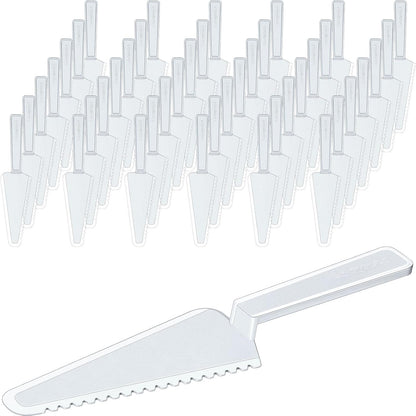 Suclain Disposable Plastic Cake Cutter 9.1 Inch Bulk,Clear