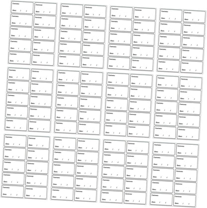 Operitacx 400pcs Waterproof Removable Food Date Labels for Refrigerator and Freezer Self-Adhesive PVC Stickers for Food Storage Containers for Pantry Organization