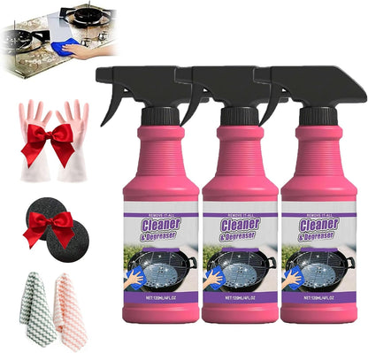 Cleaner and Degreaser Smoky Stains, 120ml BBQ Grill Cleaner, Grill Cleaning Spray for Kitchen, Multi Functional Grease Remover, All Purpose Oven Degreaser Clean for Grates and Smoker (2pcs)