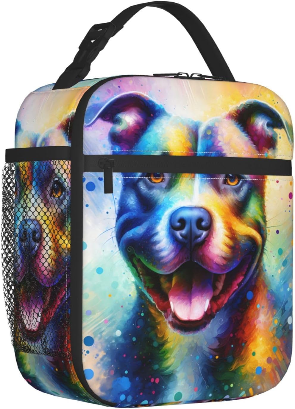Reusable Sea Otter and Water Lily Lunch Box for Kids Girls Boys Women Adult, Insulated Cute Lunch Bag,Polyester Cooler Handbags Case for School Picnic Work Travel Outdoor Beach or Hiking