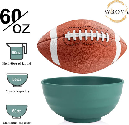 Wheat Straw Bowl Sets,8 PCS Unbreakable Cereal Bowl 26 OZ,Microwave and Dishwasher Safe Bowls,Bowl Sets for Camping and Picnic BPA Free Colorful Salad Bowls for Serving Soup,Oatmeal and Fruit Etc…