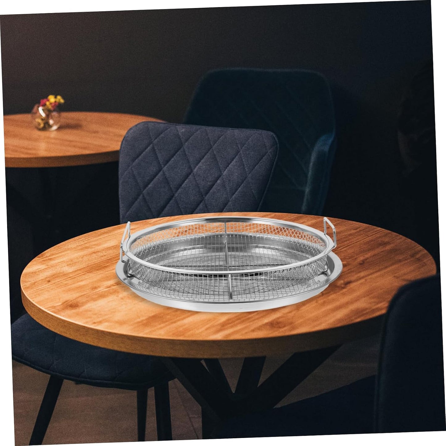 POPETPOP Stainless Steel Barbecue Tray Set for Outdoor Grilling Snacking and Baking Includes Grill Prep Trays Oil Drain Plate