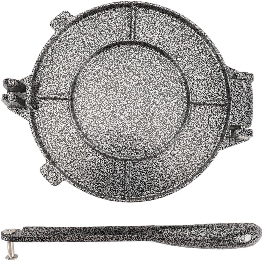 Tortilla Press Maker, 6.3 Inch Aluminum Alloy, Matte Black