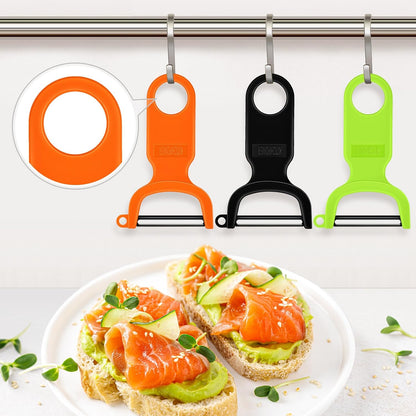 Original Vegetable Peeler Carbon Steel Blade 3-Pack Red/Green/Yellow