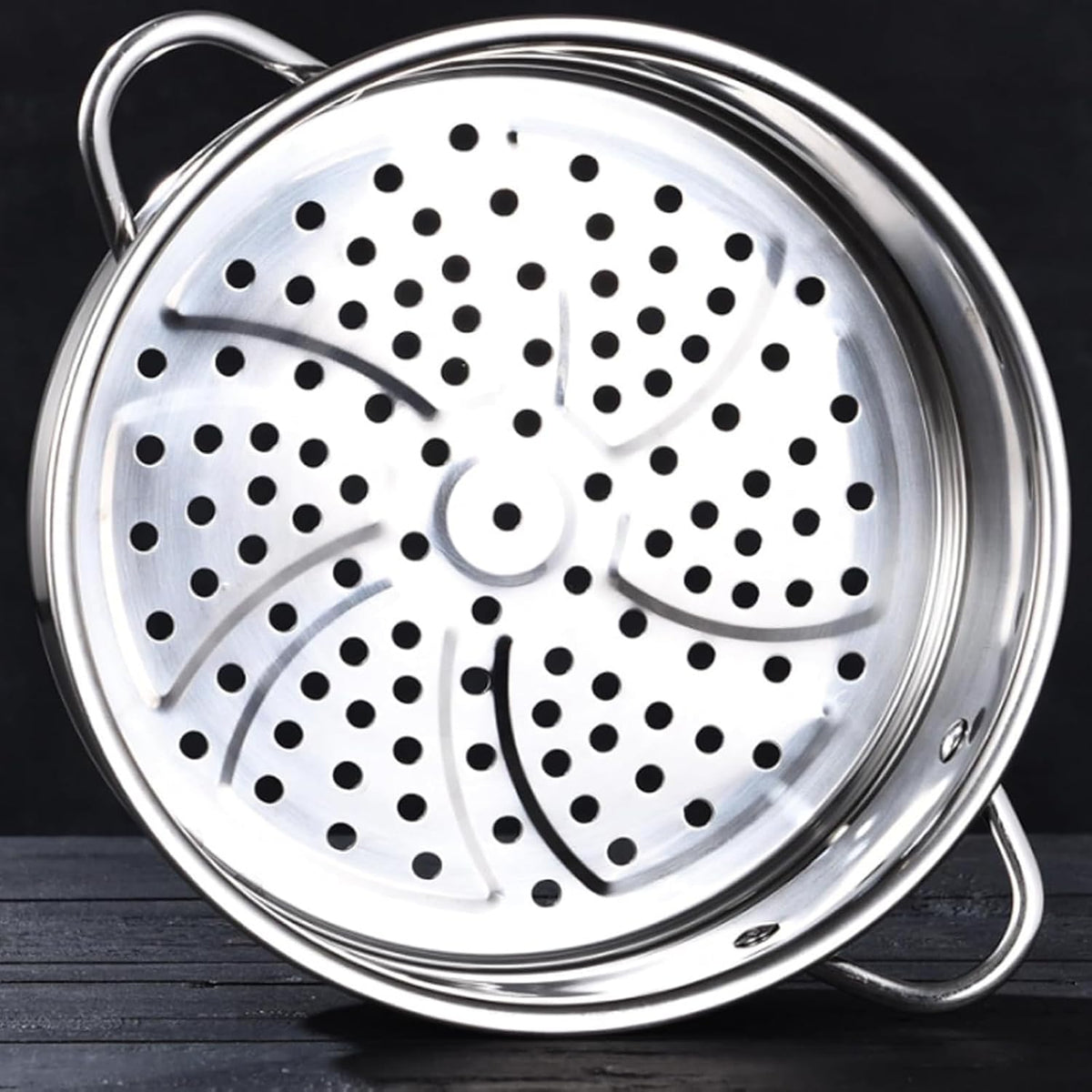 Stainless Steel Dumpling Steamer Basket,Insert for Pot Cooking(9.44INCH）