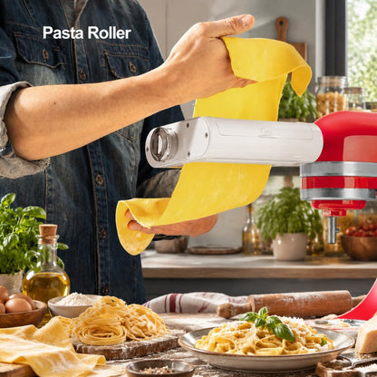 Antree 3 in 1 Pasta Attachment for KitchenAid Stand Mixers with Drying Rack