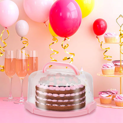 Coloch Cake Carrier with Lid and Handle, 3 in 1 Multipurpose Cupcake Holder for 10 In Cake, Portable Dessert Container for 11 Cupcake Plastic Devil Eggs Holder for Cupcake, Muffins, Eggs, Snack, Fruit