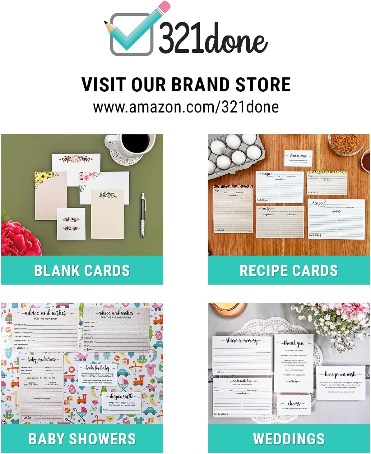 321done Magnetic Weekly Meal Plan Shopping Checklist Notepad - Tear-Off 50 Sheets, 5.5x8.5 - Undated, Sunday to Saturday To-Do List Planner, Schedule Weekly Desk Pad, Weekday Planning Notepad - Made in USA