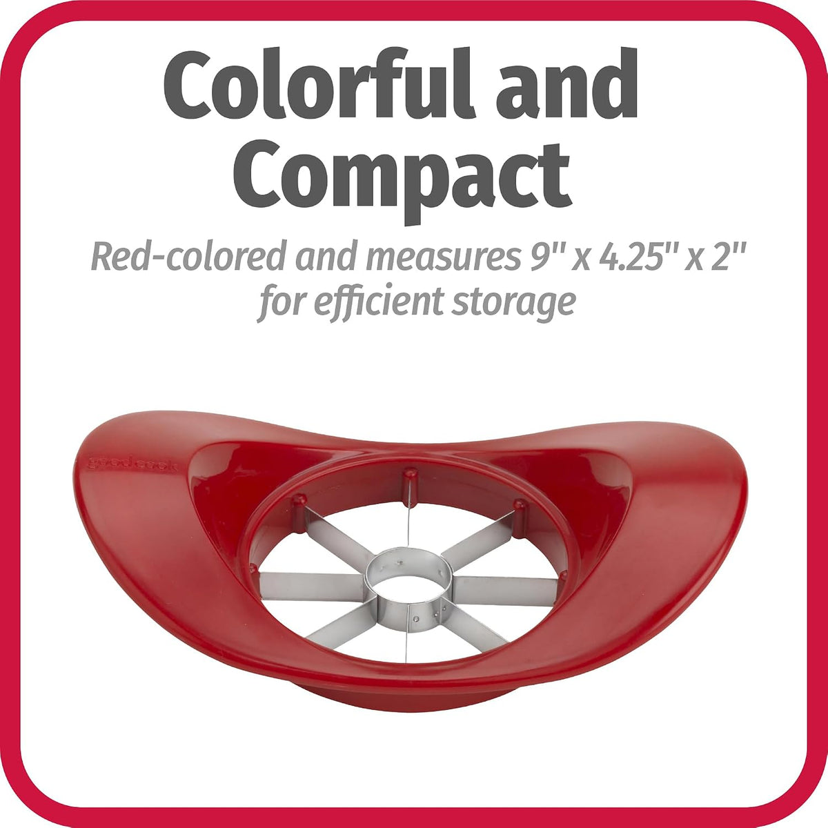 GoodCook Classic Apple Slicer, Red