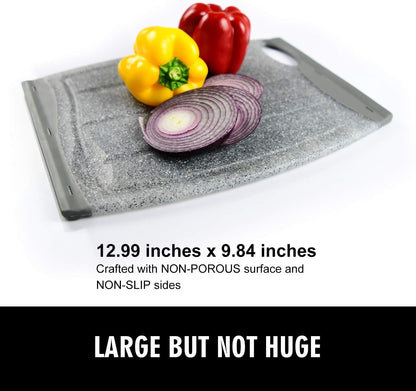 7.48" Small Plastic Cutting Board for Small Kitchen Task (Grey)