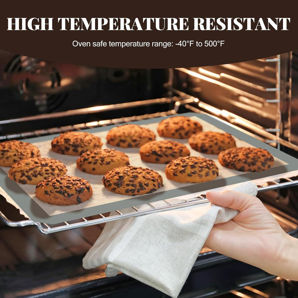 Koolstuffs Silicone Baking Mat, Nonstick and Reusable, 3 Pack