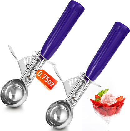 Reallnaive Ice Cream Scooper with Trigger, 4 oz, Gray