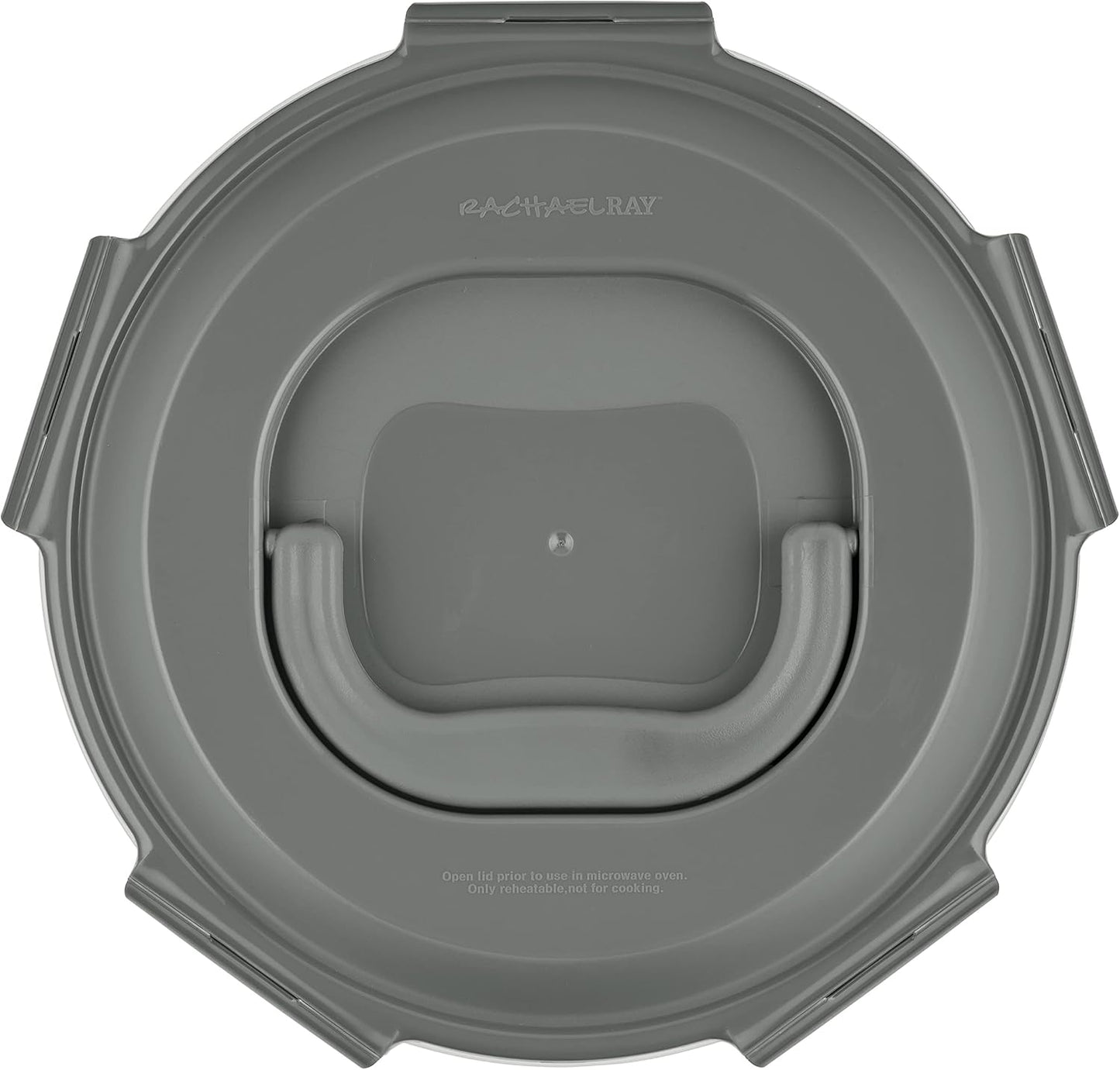 Rachael Ray Leak-Proof Nestable Container Food Storage Bin Set, 10-Piece, Clear with Teal Lids