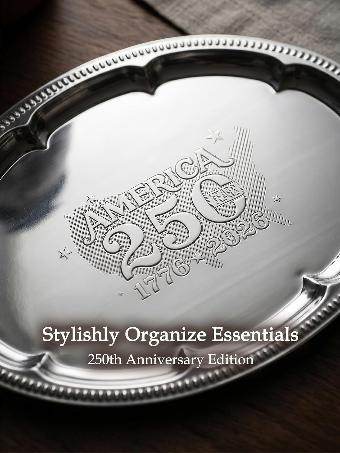 4-Pack 15.7" x 11.8" Silver Serving Trays for Party Set - Oval Floral Engraved Serving Platters, Wedding Birthday Mirror Tray for Summer BBQ, Food, Appetizer, Charcuterie, Cookies, Desserts