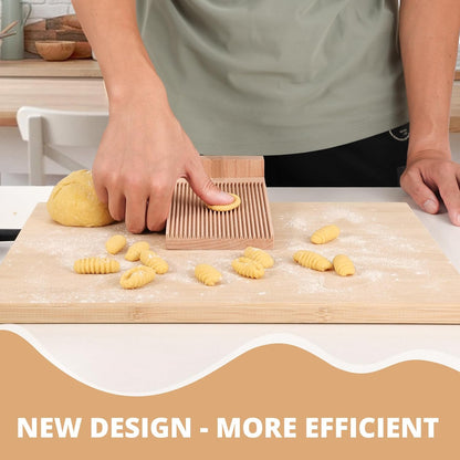 Gnocchi Board with One-Hand Operation Design, Large Gnocchi Maker Paddle for Homemaking Gnocchi Pasta