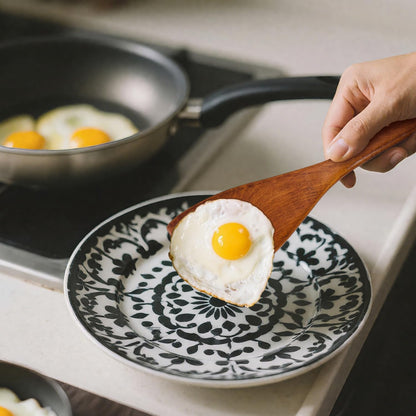 1PCS Wooden Spatulas for Non-Stick Cookware - Long Handle Flat Frying Spatula Set, Healthy and High Moisture Resistance (1, C1-13.78"x3.54")