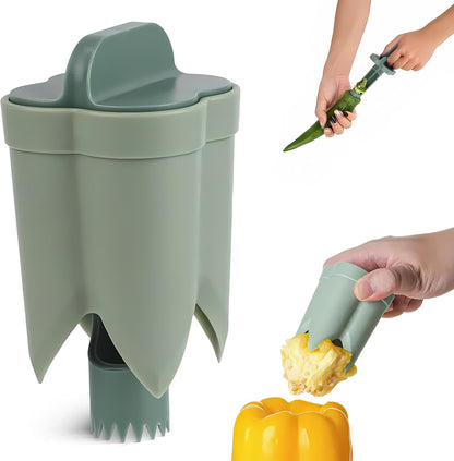Pepper Corer Tool Seed Remover and Pepper Seed Core Remover Vegetable Core Remover and Corer Tool Kitchen for Jalapenos, Bell Peppers