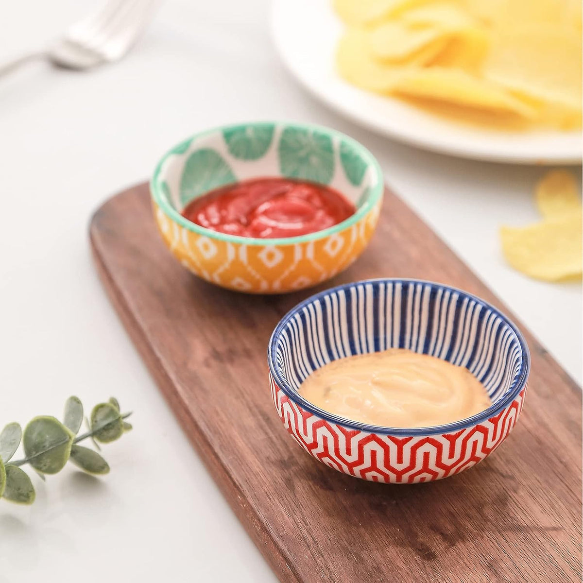 Selamica Ceramic 2.6 OZ Soy Sauce Dish, Set of 6, Matte Black