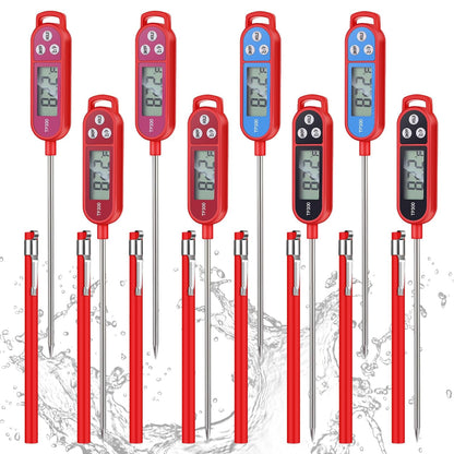 Copkim Food Thermometer Instant Read Probe BBQ,Red