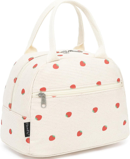 FlowFly Insulated Lunch Cooler Bag - Tote Bag Organizer for Women/Men, Black - Colors B