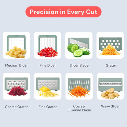 Fullstar Essential Vegetable Chopper & Mandoline Slicer 8-in-1 Kitchen Tool