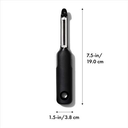 OXO Good Grips 3-Piece Angled Measuring Cup Set (Black) and Swivel Vegetable Peeler