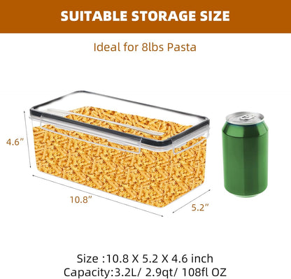 42pcs Airtight Containers, Clear Stackable Dry Food Storage | 42pk clear airtight containers with tight lids keep dry food fresh. Safe plastic, stackable for pantry kitchen storage