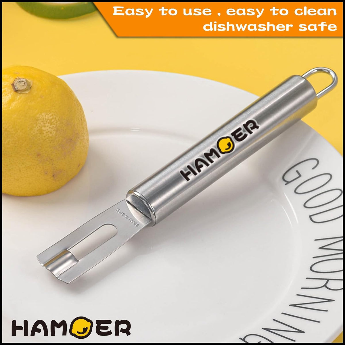 Chef-level Citrus Channel Knife U-Shaped Stainless Steel Blade