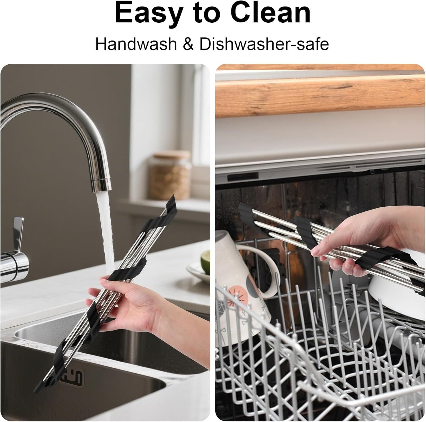 Corner Sink Caddy Triangle Dish Drying Rack for Sink Corner, Sponge Holder Roll Up Dish Drying Rack Over The Sink, Stainless Steel Kitchen Sink Organizer Drainer Mat Sponge Caddy for Counter Storage