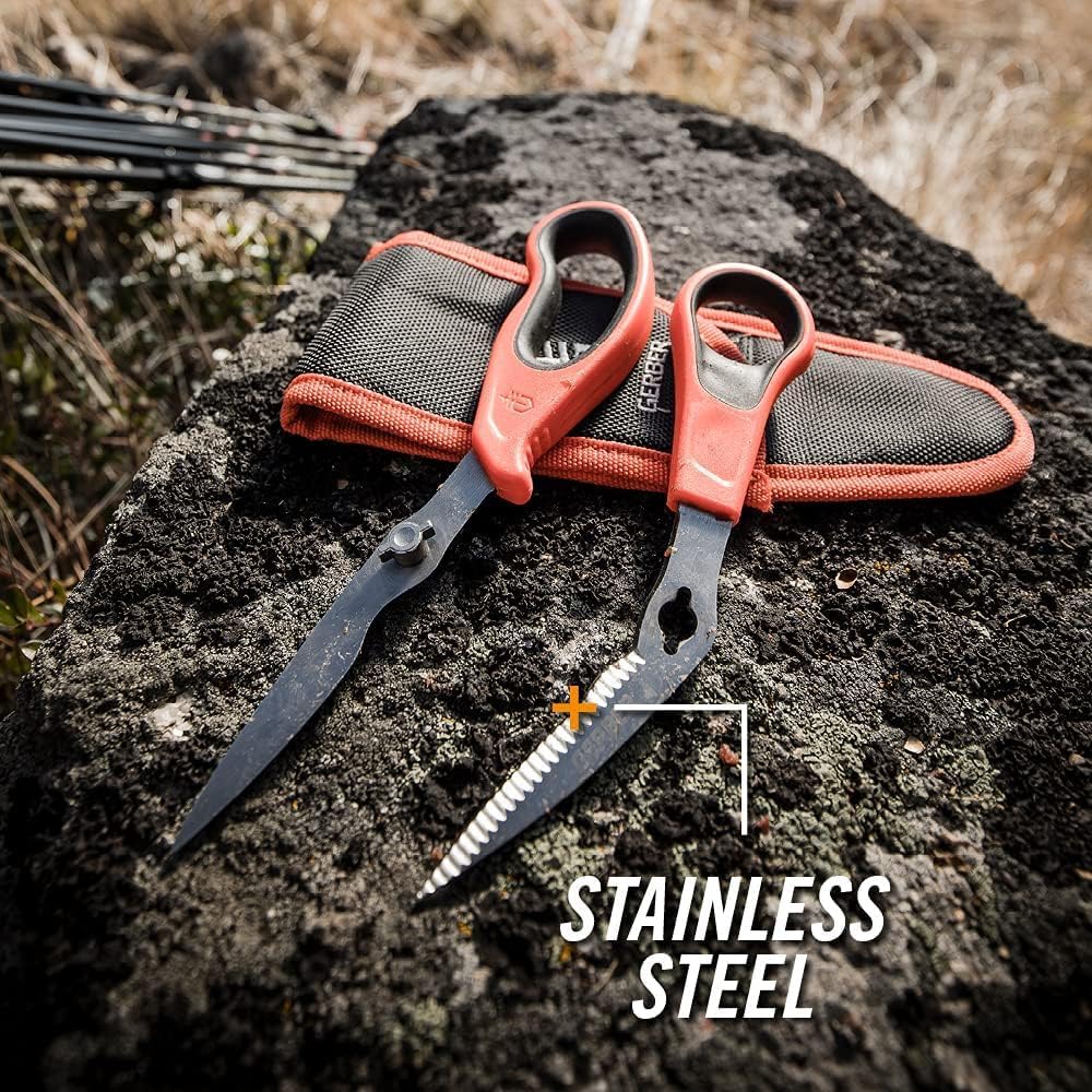 Gerber Vital Take-Apart Poultry Kitchen & Hunting Shears, Serrated, Orange