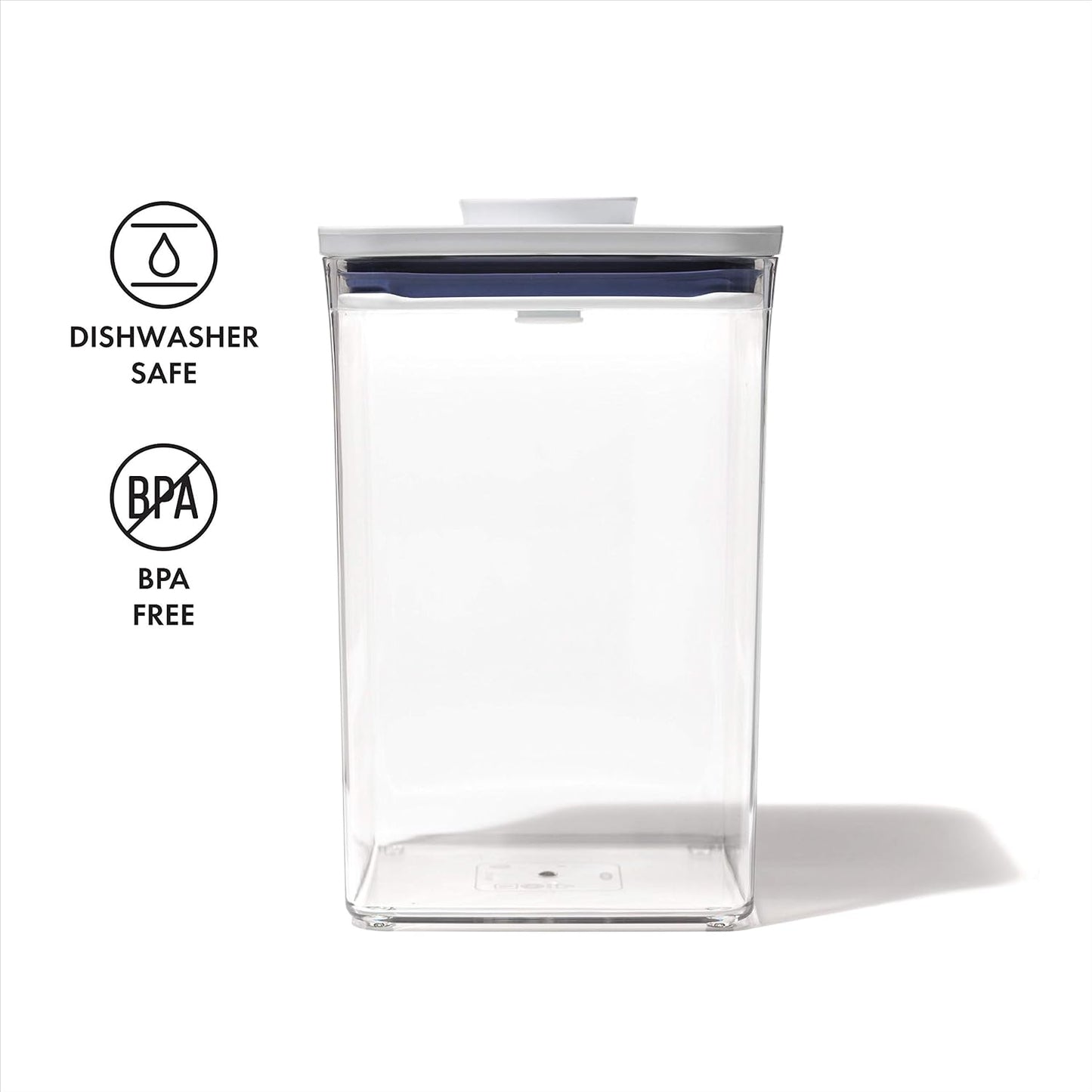 OXO Good Grips POP Container - Airtight Food Storage - Big Square Short 2.8 Qt Ideal for 5 lbs of sugar, cookies or crackers