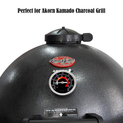 BBQ Grill Temperature Gauge Waterproof Large Face for Kamado Joe Barbecue Charcoal Grill Stainless Steel 150-900°F Cooking Thermometer for Oven Wood Stove Accessories Tool Set Up Easy