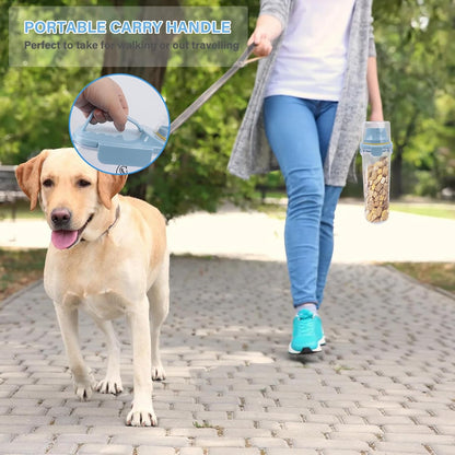 Dog Food Storage Container Airtight Portable Dog Food Container with Handled Lid and Pour Spout,Food Storage for Dog Dry Food Small Pet Food Container with Measuring Cup for Home, Travel,2.8L